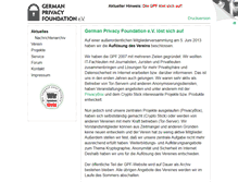 Tablet Screenshot of privacyfoundation.de